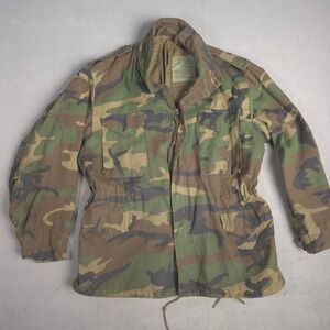 Lakeview Camo Field Coat Military Jacket Cold‎ Weather Full Zip Large